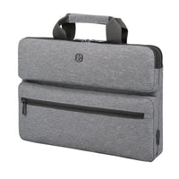 Swiss Gear 15.6" Laptop Sleeve with Carry Handles - Grey-Padded compartment fits most 15.6” laptops