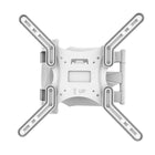 Kanto M300W Full Motion Single Stud TV Wall Mount for 26-inch to 55-inch TVs, White-Easy Tilt - Tilts +10-degrees/-2-degrees to reduce glare and improve line-of-sight with your TV