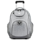 High Sierra Powerglide Rolling Backpack - Silver Heather-Fully-padded laptop sleeve