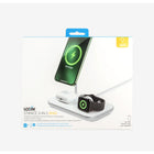 LOGiiX Stance 3-in-1 Mag - White-MagSafe compatible charging dock for Apple devices