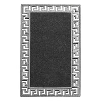 Modern Homes (22103) Mosaic Mantle Mat, 30" x 18", Silver-Fashionable doormat