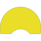 Flash Furniture Mobile 48"W x 96"L Kidney HP Laminate Activity Table - Yellow-Perfect shape for group learning
