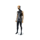 Can-Bramar Adult Male Abstract Mannequin - Glass Base - Matte Black/ Copper Face & Arms (RPMF-11)-Removable Arms, One leg and the Torso at the Hip