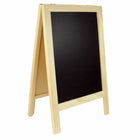 Eddie's Large Countertop Chalkboard - 9"H x 6-1/2"W - Black & Natural Wood - 4 Pack-Chalkboard