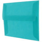 JAM Paper A6 Invitation Envelopes, 4.75 x 6.5, Aqua Blue Translucent Vellum, 50 Pack (PACV664I)-Blank interior for personalized message