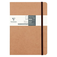 Clairefontaine Age-Bag "My Essential" Notebook, Dotted, 5-3/4" x 8-1/4", 184 Sheets, Tan-184 numbered pages, table of content on 8 pages