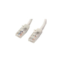 StarTech N6PATCH10WH 10' Cat 6 Snagless Patch Cable, White-Features RJ-45 Male connector on both sides to facilitate easy connectivity