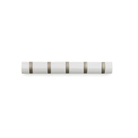 Umbra Flip 5-Hook, High Gloss, White-Urban dwellers can revel in the streamlined form of Flip, with hooks that pull in and out, its the hook for any entryway