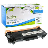 fuzion Brother TN750 Compatible Toner Cartridge - High Yield - Black-Ink Colour: Black