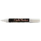 JAM Paper Marvy Uchida Liquid Chalk Markers Erasable Dustless - Broad Point - White-White Chalk Marker