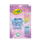 Crayola Super Tips Pastel Washable Markers - 24 Pack-Enjoy a rainbow of 24 different Pastel Super Tips Marker colours to choose from, including soft pinks, blues, and greens, perfect for adding a touch of whimsy to your artwork.