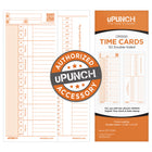 Cartes de pointage uPunch - Paquet de 100 ( CRTC1050)-Cartes de temps