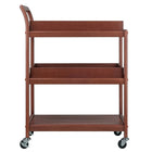Winsome Wood Albert Entertainment Cart (94138)-Overall dims 24.80"W x 15.98"D x 33.27"H