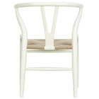 Nicer Furniture Wegner Wishbone Chair - White - 2 Pack-Solid wood frame