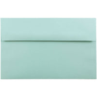 JAM Paper A10 Invitation Envelopes, 6 x 9.5, Aqua Blue, 1000 Pack (1523993B)-Aqua blue