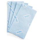WypAll CriticalClean High Capacity Heavy Duty Foodservice Cloths - Quarterfold - Blue-Each industrial cloth measures 12.5” x 23.5” (unfolded) cleans oil, dirt, grime and solvents, Comes quarterfolded for easy storage