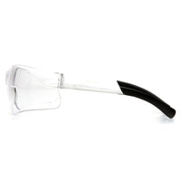 Pyramex Mini Ztek Safety Eyewear Glasses, Clear H2X Anti-Fog, 24 Pack-Scratch resistant polycarbonate lens with black temple tips