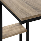 Monarch Specialties 3672 Accent Table - 25"H/Dark Taupe/Black Metal-10