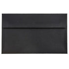 JAM Paper A9 Invitation Envelopes, 5.75 x 8.75, Black Linen Recycled, 100 Pack (900906807g)-Black