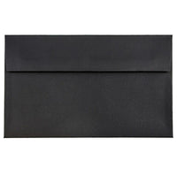 JAM Paper Enveloppes en lin format livret avec fermeture gommée, 5 3/4 x 8 3/4 po, noir, 100/paquet-Noir