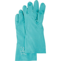 Showa Best Glove Nitri-Solve Gloves, Size 2X-Large/11, 13" L, Nitrile, Flock-Lined Inner Lining, 15 mil - 36 Pack-Cuff Style Straight