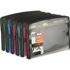 Five Star 7 Pocket Expanding File with Tabs, Assorted Colours-Expanding file features seven pockets, zipper closure, reinforced gussets and 2 loops for pen storage