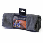 Zenzation Athletics Microfibre Fitness Towels - 16" x 36" - Grey/Teal - 2 Pack-Up to 10 x more absorbent than cotton