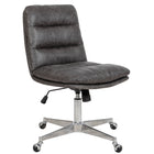 FurnitureR Steffen Office Chair - Grey-Mid back in open design