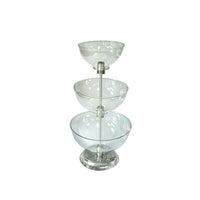 Azar Displays 3-Tier 8", 10", & 12" Bowl Counter Display (720302)-Counter top displays