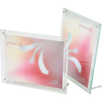 Deflecto Acrylic Sign Holder with Bevelled Edge, 5" x 7"-This durable, lightweight holder offers a sleek and sophisticated option for document display