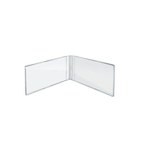 Azar Displays Acrylic Dual Frame Sign Holders, 7" x 5", 10 Pack (107723)-Sign holder