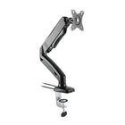 Rocelco MA1 Single Monitor Arm with Motion Assist & USB/Multimedia Ports - Black-Monitor arm will support a 13" - 27" Screen up to 14.3 lbs.