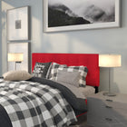 Flash Furniture Bedford Tufted Upholstered Queen Size Headboard - Red Fabric-Red Fabric Upholstery
