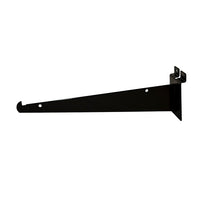 Can-Bramar Slatwall Shelf Bracket, 14", Black, 10 Pack-14" slatwall shelf bracket with knife edge