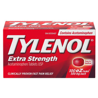 TYLENOL Extra Strength 500mg EZTABS, 100 Count-Fast, effective relief of headaches, aches and pain, and fever
