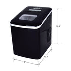 Koolatron Automatic Countertop Ice Maker - 1.85 L-Auto clean function and water reservoir drain for easy cleaning