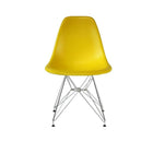 Plata Import Eiffel Chair, Yellow Seat, Chromed Legs (PC-016-YELLOW)-Dining Chair