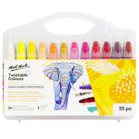 Mont Marte Signature Twistable Colours Set - 24 Assorted Colours-25 piece twistable colours set