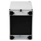 Flash Furniture Modern 3-Drawer Legal/Letter Locking Mobile Filing Cabinet - White-Full Extension Sliders provide effortless opening and closing