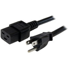 StarTech Computer Power Cord, Nema 5-15P to C19, 14 Awg, 10 Ft-Maximum power handling capability, for larger devices