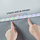 Hand2Mind NumberLine Clock: Deluxe - Multicolor - Set of 6-7