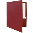 JAM Paper Glossy Two Pocket Presentation Folders, Maroon Burgundy, 12 Pack (v0312403dg)-Finish: glossy