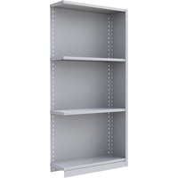 Metalware RK214 Boltless Shelving Unit, 4-Shelves, 36" x 24" x 76", Light Grey-Adjustable shelving system that provides high strength, yet economical storage capacity for your needs