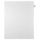 Mark Maker Legal Tabs - Letter Size - White - 1/15th cut - 25 tabs per package - 5 packages Pack - Number 197-White Single Tabs