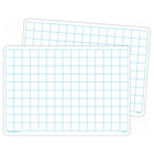 Teacher Created Resources Math Grid Dry Erase Boards, 10 Pack (TCR77253)-This double-sided dry erase board has a write-on/wipe off surface.