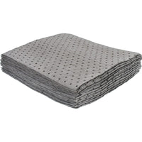Zenith Safety Bonded Sorbent Pads, Universal, Heavy, 15" L x 17" W, 25 Pack-100% bonded polypropylene fibre