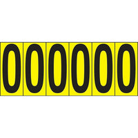 Accuform Signs Identify Locations, Supplies & Tools, Individual Letter & Number Markers, O, 2-15/16", 18 Pack-Character O