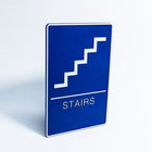 Futech WS008 "Stair" Sign-Material: Plastic - Colour: Navy Blue