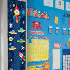 TREND enterprises, Inc. Up We Grow! Growth Chart Learning Set-Saucers & rockets have space for photos, names, dates. Compare individuals or track growth over time