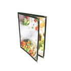 Futech 4-View Menu Holder GRN 8-1/2"W x 11"H, Green, 10 Pack-Double Pocket: 4 View